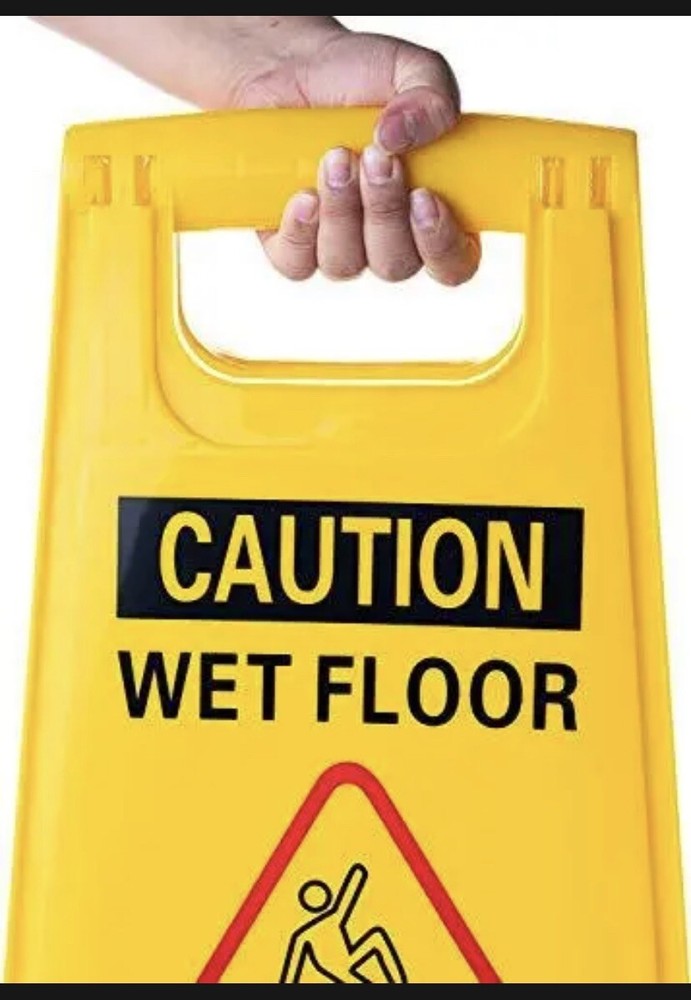 Simpli-Magic Wet Floor Caution Signs Premium Yellow 3 Pack