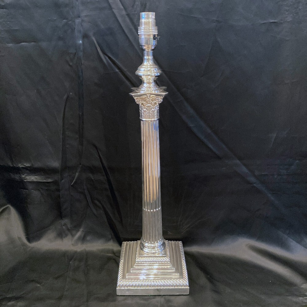 sterling silver Corinthian column By Hanksworth &Eyre