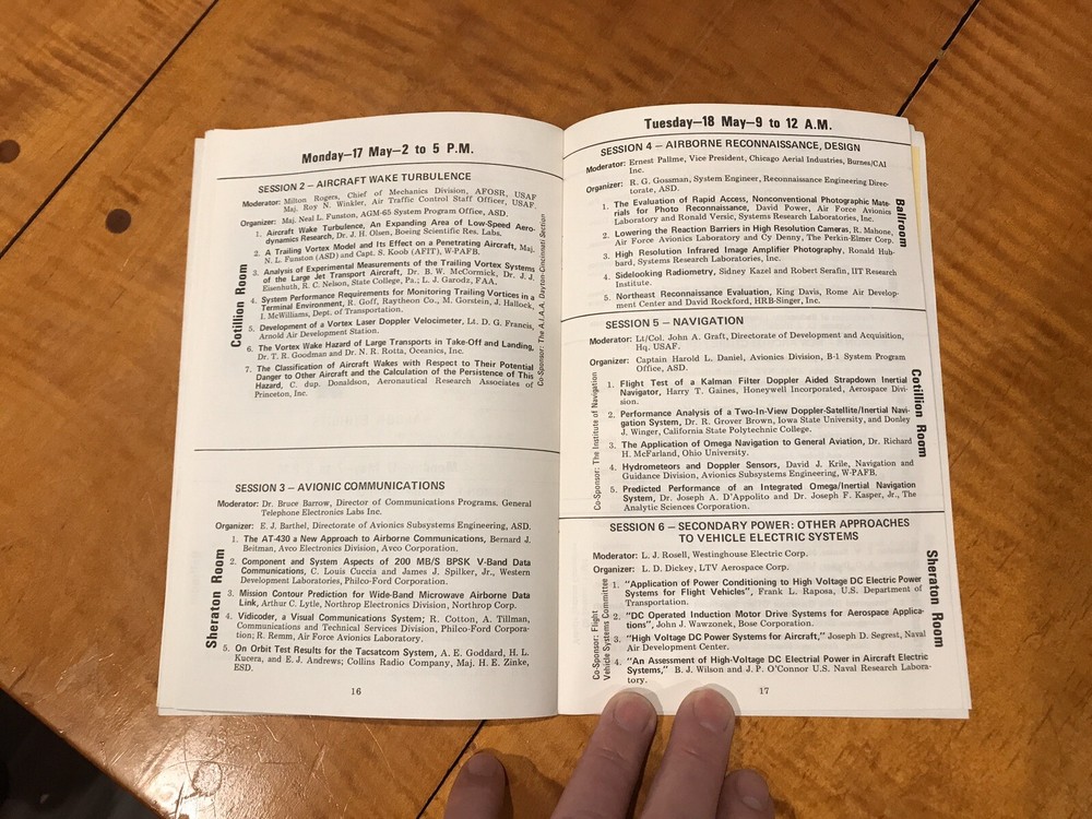 NAECON 1971 Brochure Aerospace Electronics SPACE Guide Conference WPAFB Ohio