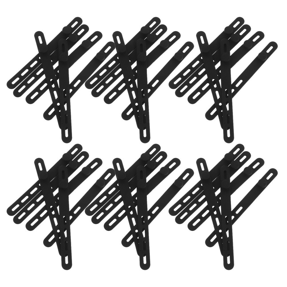 40 Pcs Silicone Cable Ties Reusable Charging Organizer Cord Data