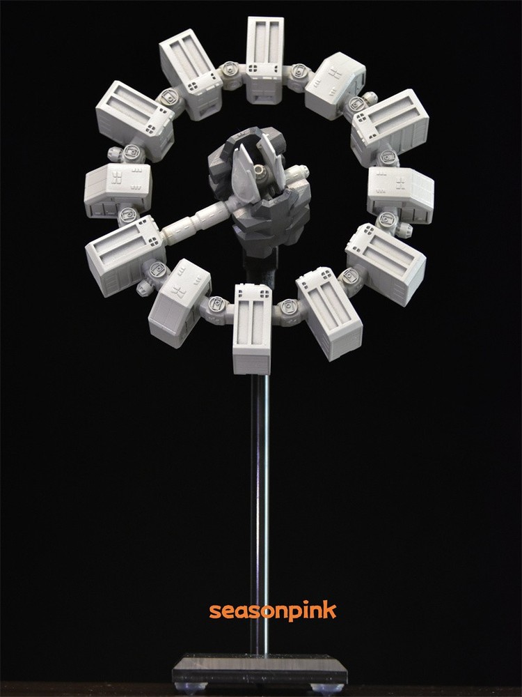 Interstellar Endurance Space Station Rotatable Model Collection Figure W/Base