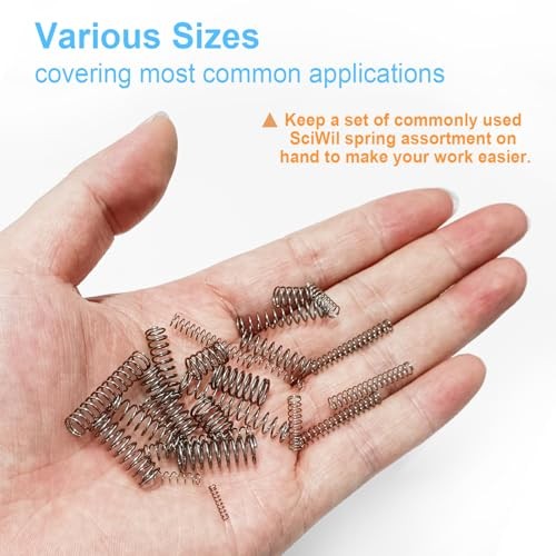 390-Piece Compression Spring Assortment Kit, 28 Sizes Small Springs Set,
