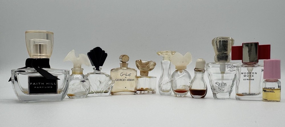 Vintage Designer Mini Perfume Bottle Lot