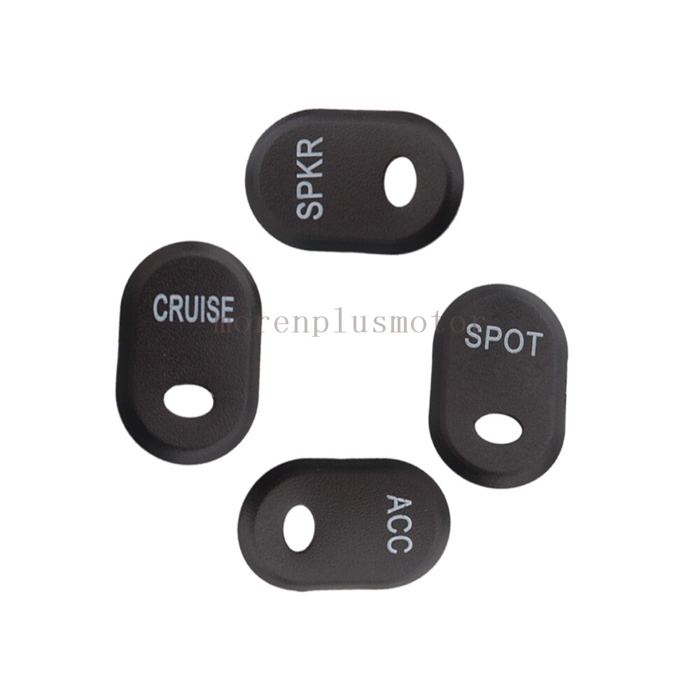 Black Panel Switch Cap Button Fit For Harley Electra Street Glide Trike 96-2013
