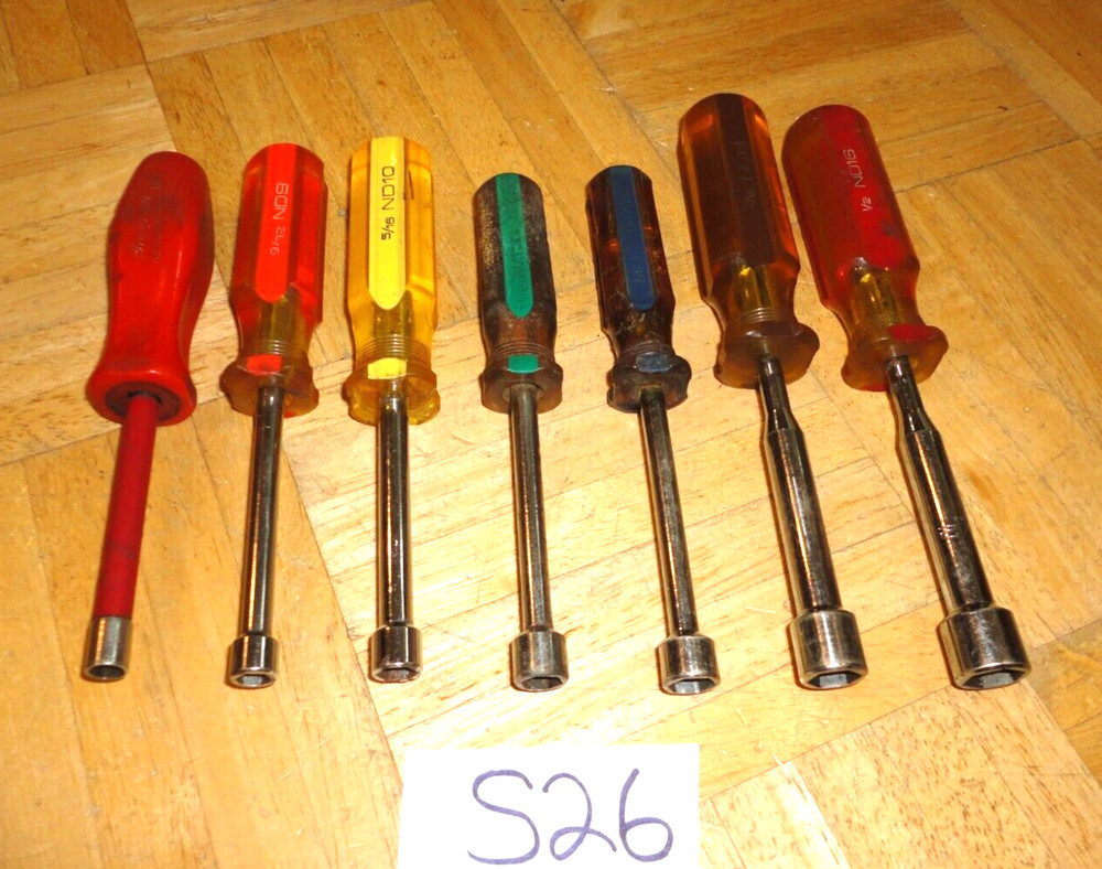 MATCO TOOLS 7 PIECE SAE. NUT DRIVER SET 1/4 TO 1/2