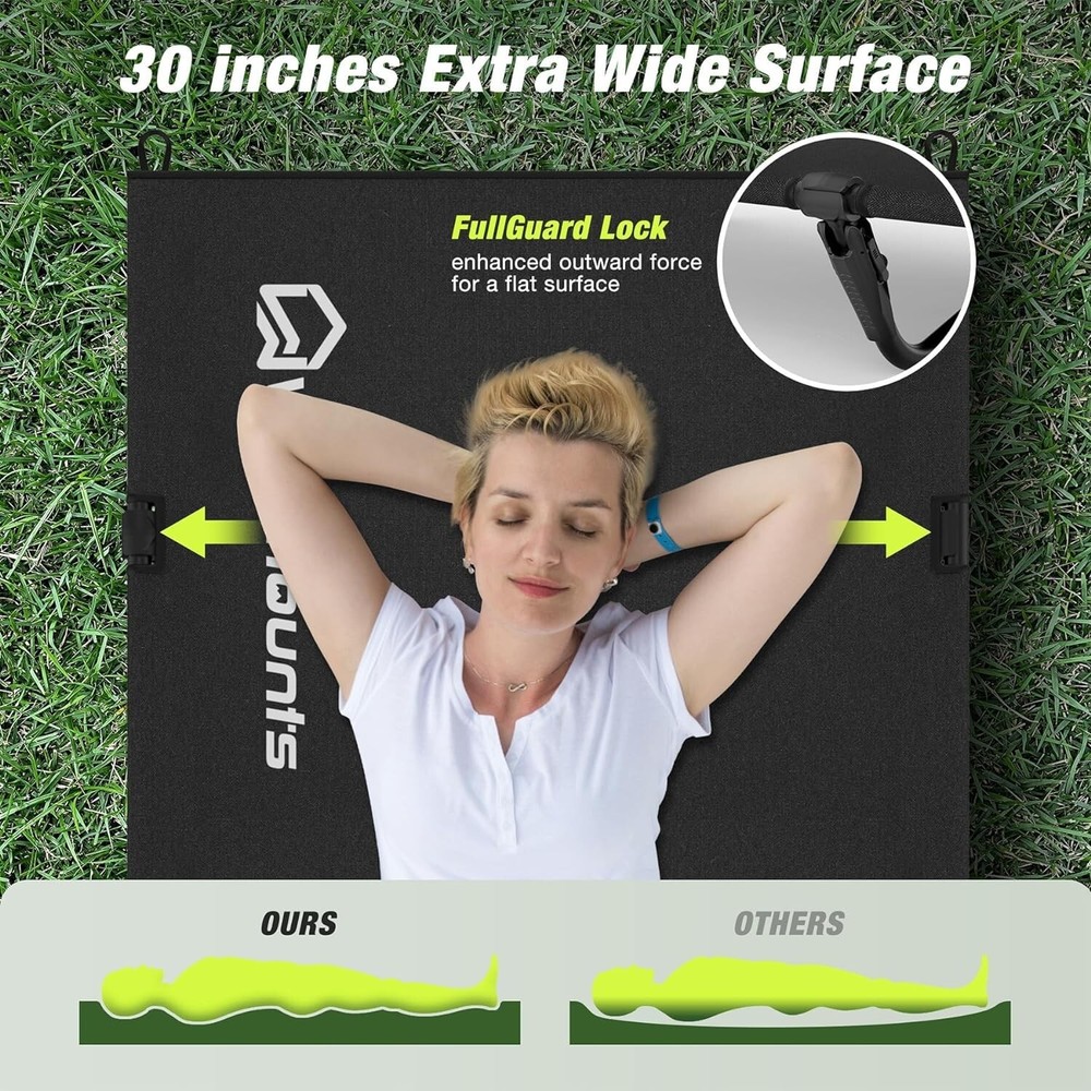 Ultralight Compact Camping Cot Pro, FullGuard Lock Structure for 30s Setup, 3...