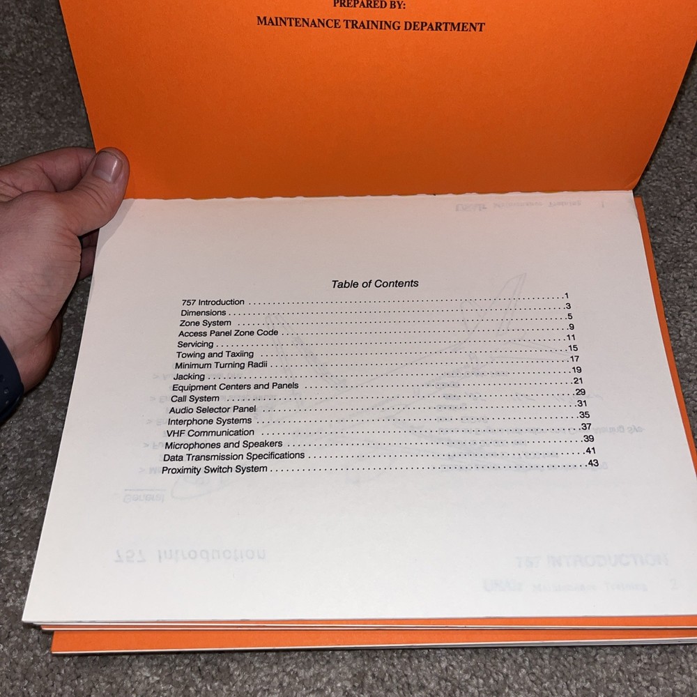 1991 US AIR 757-200 Maintenance Training Manuals