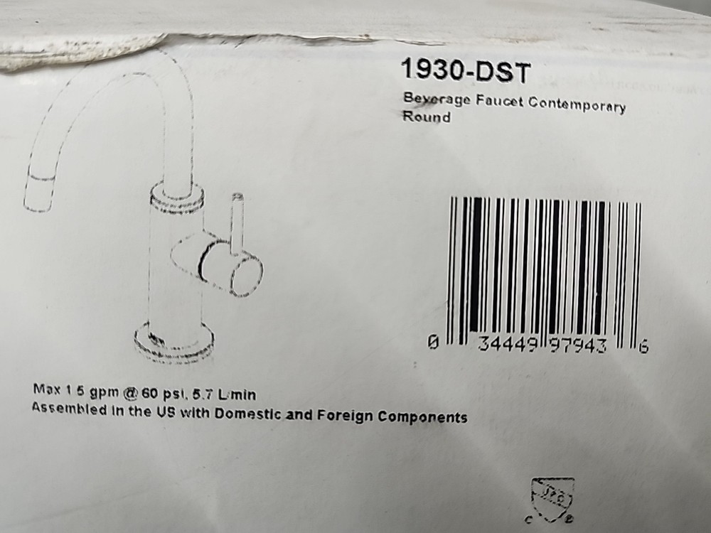 Delta Faucet 1930-DST Beverage Water Dispenser Chrome