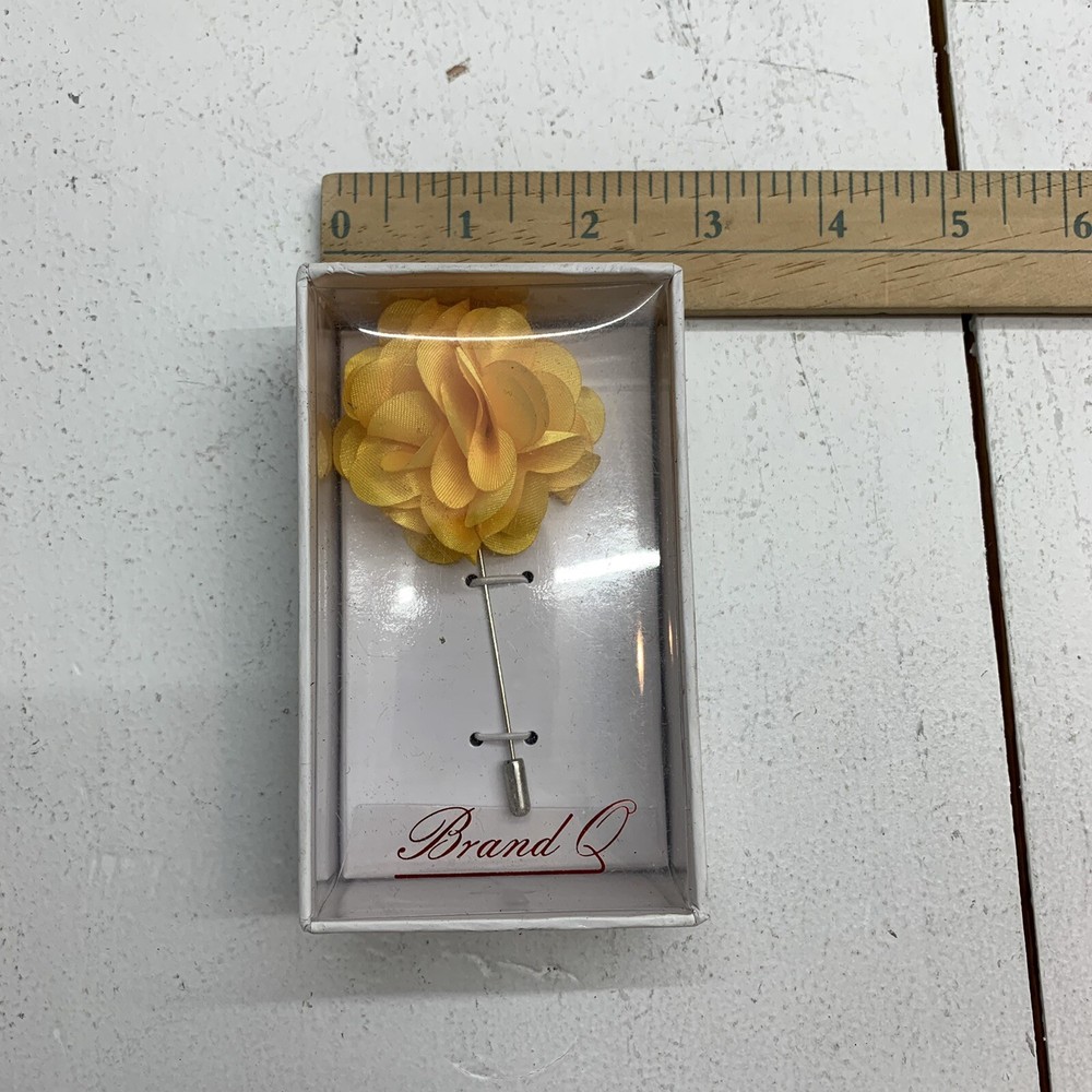 Brand Q Dark Yellow Label Pin