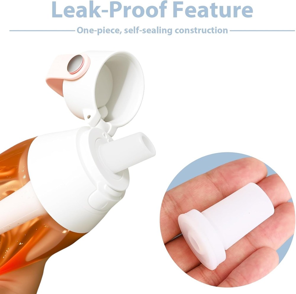 6 Pcs Bite Valve Replacement for Brita Water Bottle Filter, Silicone Mouthpiece