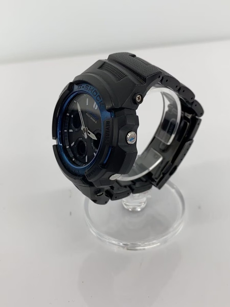 CASIO Solar Watch G SHOCK Digital Analog Stainless Black Black