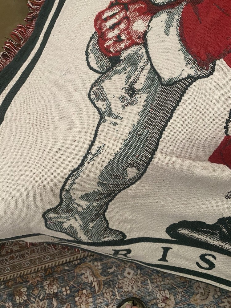 The Saturday Evening Post Decorative Santa Heavy Throw