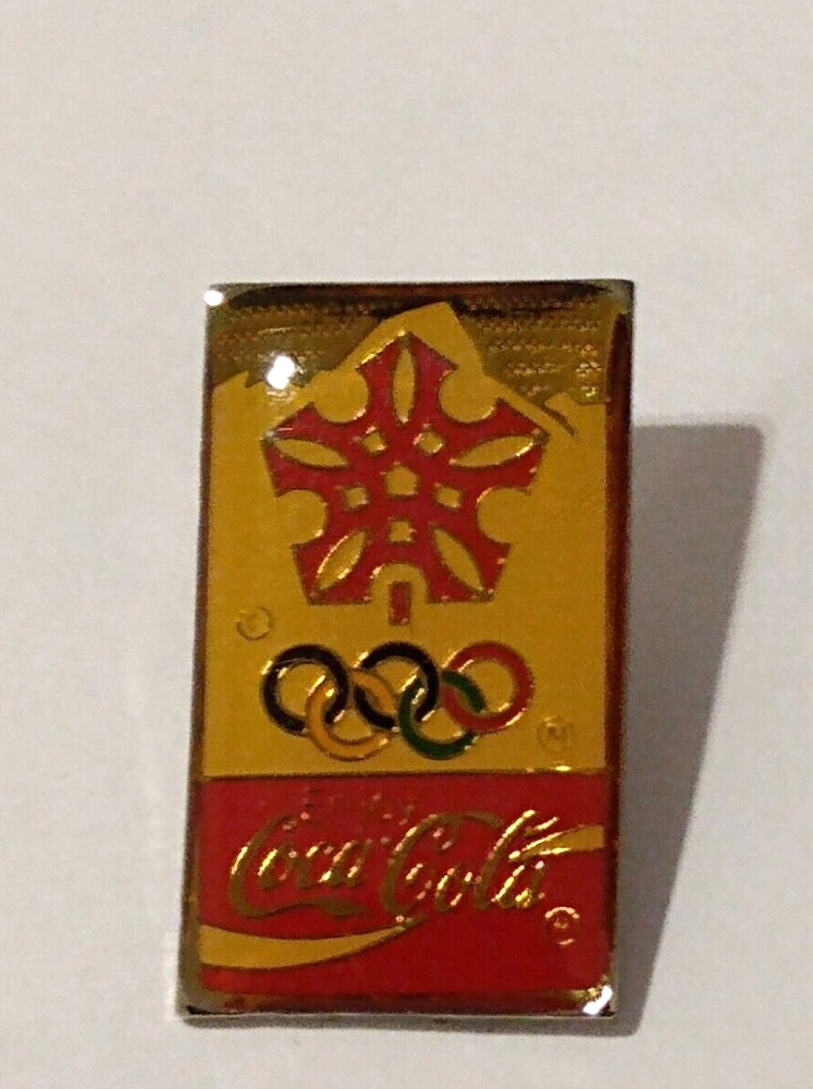 Calgary Winter Olympics Coca Cola Sponsor Lapel Pin