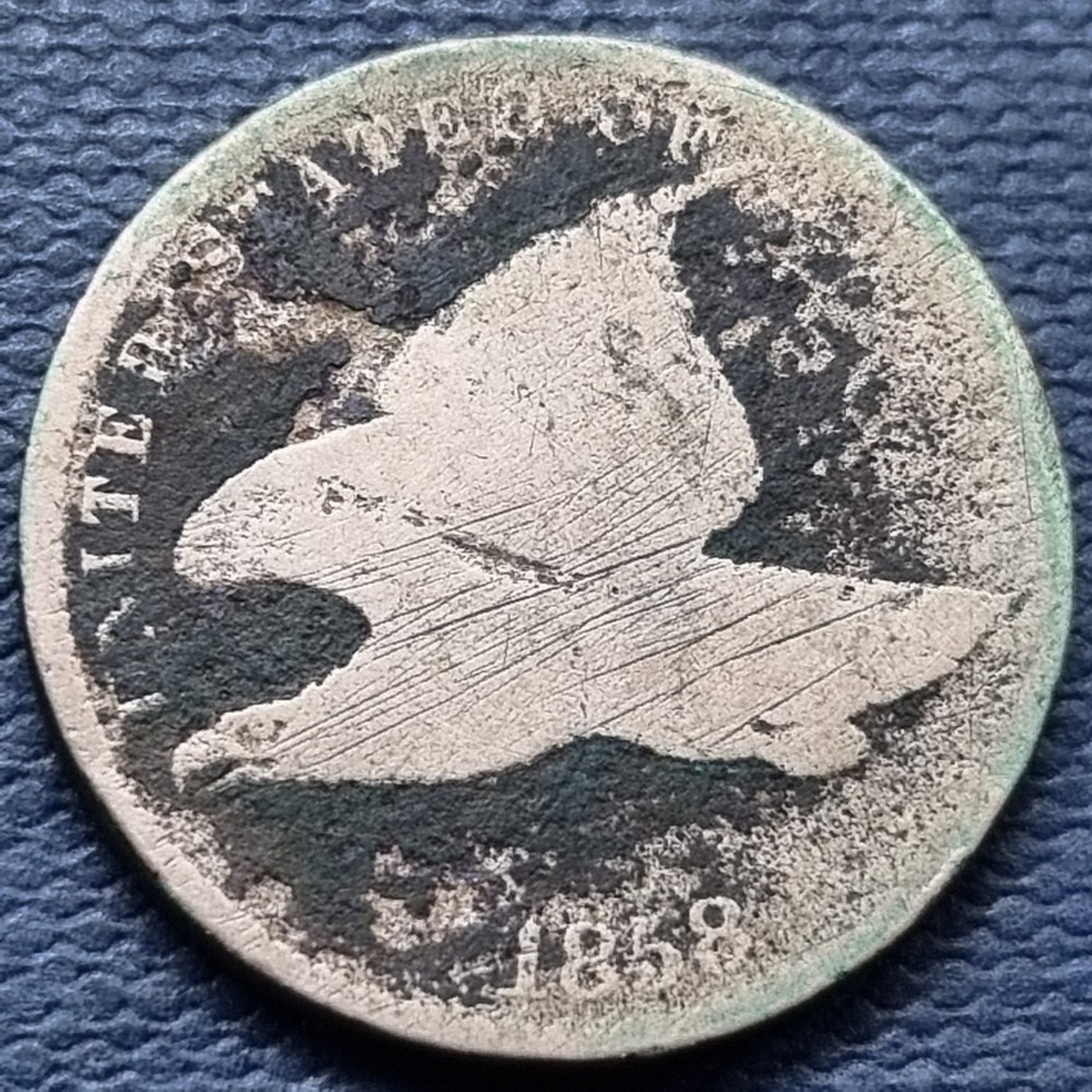 1858 Flying Eagle Cent 1c Circulated #97082