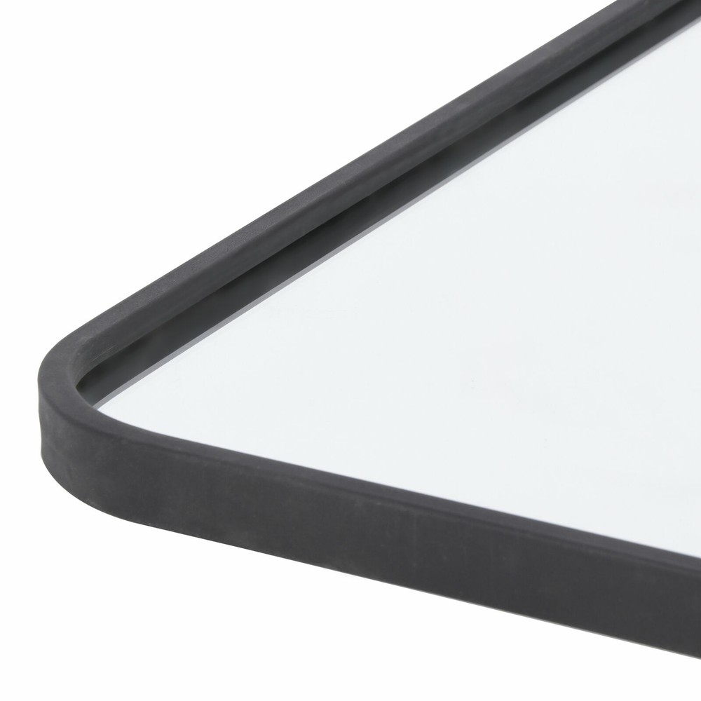 24" x 36" Wall-Mounted Rectangular Mirror Metal Black Frame Bath Beauty Bedroom