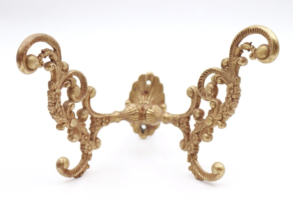 Antique Victorian Polished Brass Hall Tree Hook