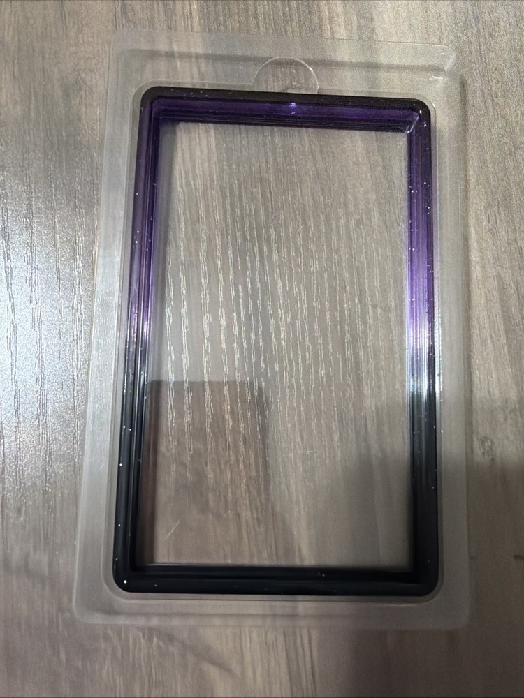 Gradient Bumper Guard Case PSA Graded Card Slab W/ Back Panel Purple/Black