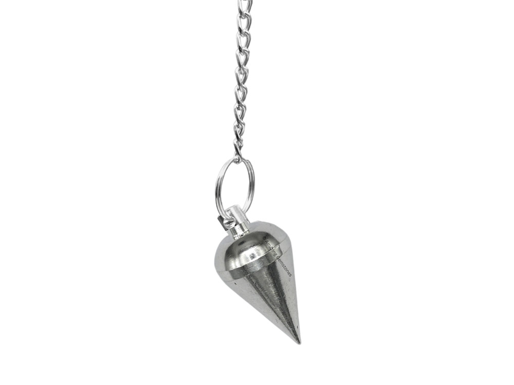 Silver Dome Cone Steel Copper Pendulum for Divination