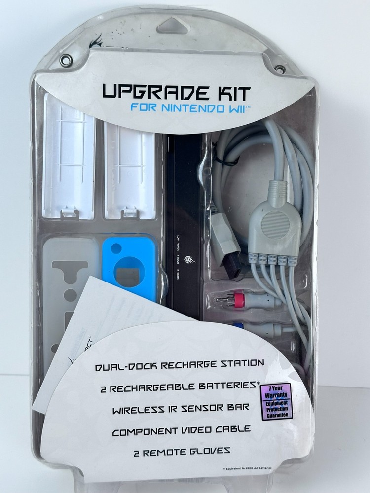 React Upgrade Kit Nintendo Wii Wireless Sensor Bar Component Cable Batteries Set