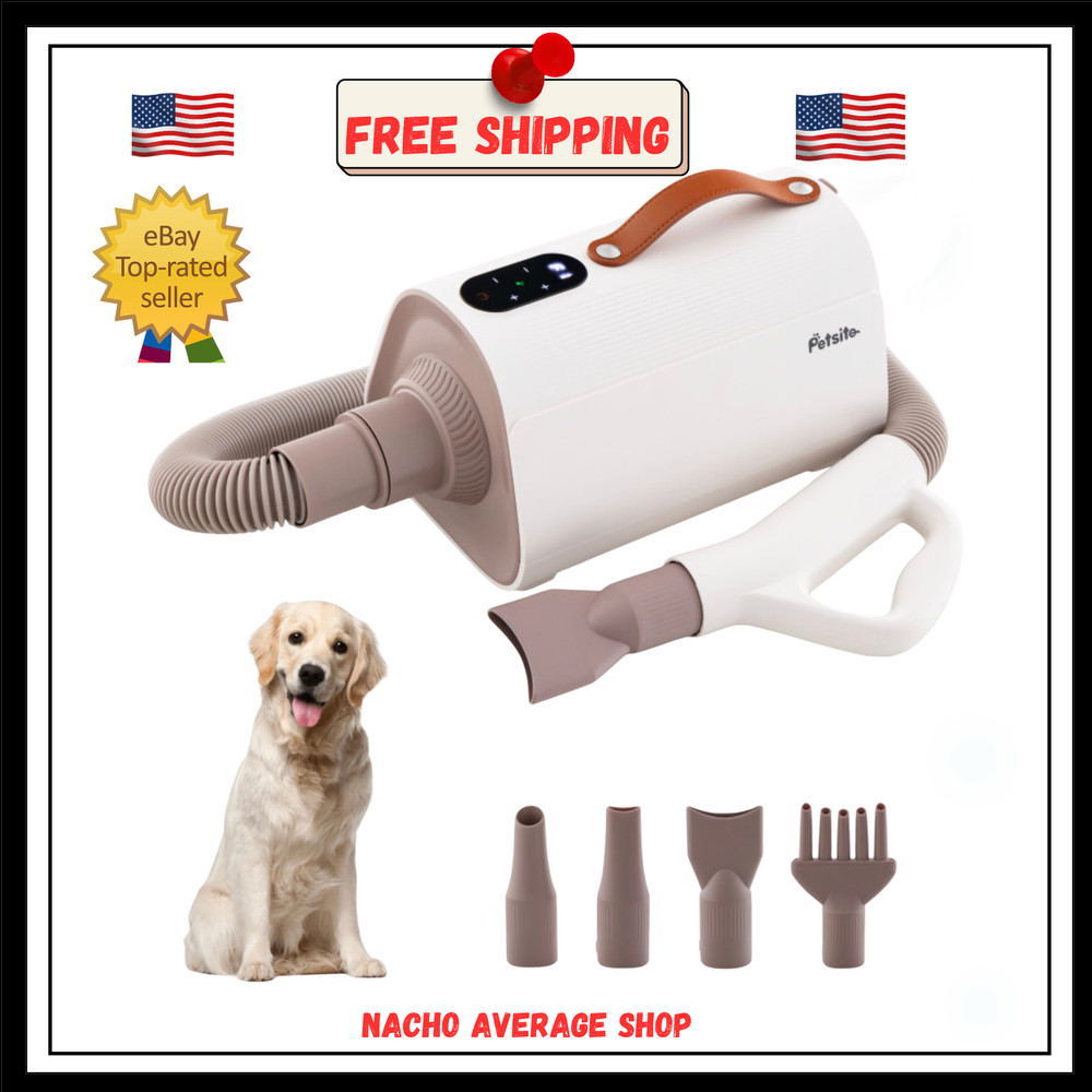 Dog Cat Hair Blower with Negative Ion Function and Adjustable Temperature