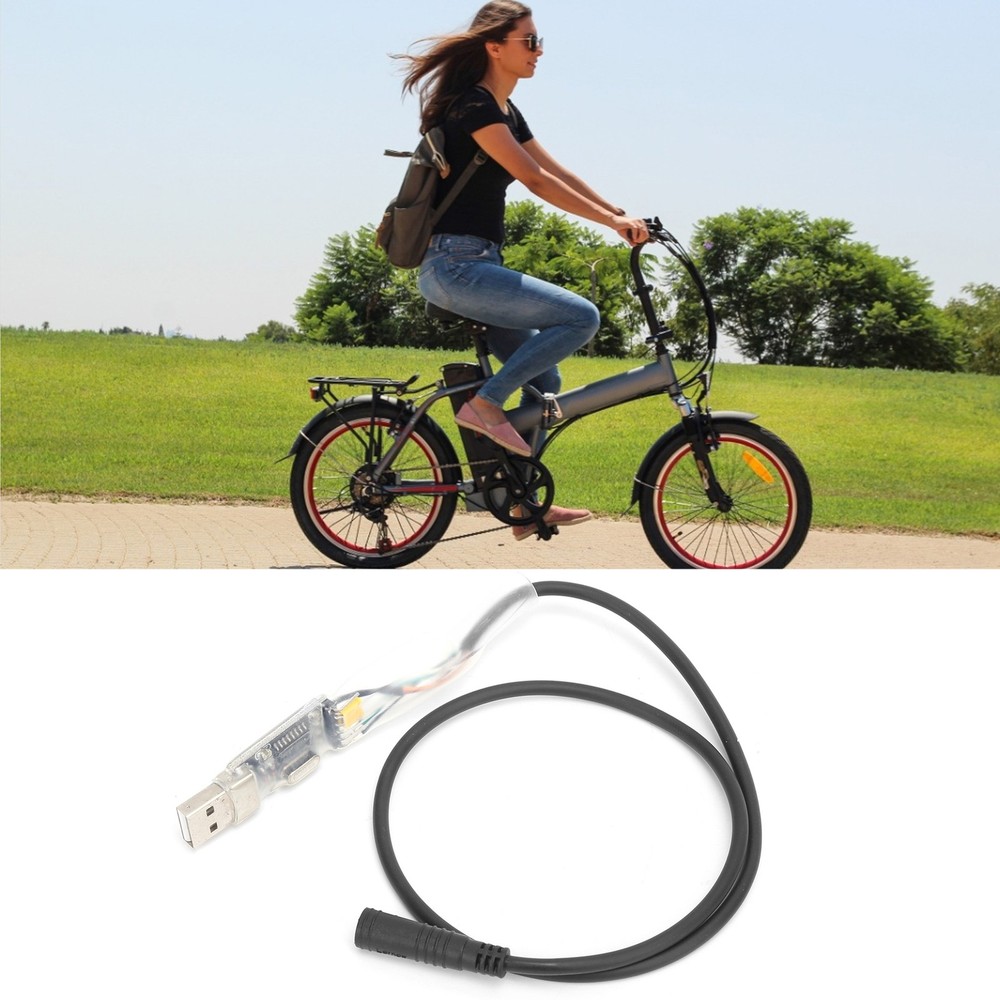 Electric Bicycle Motor USB Programming Cable For Mid Drive Motor Kit 58cm Long