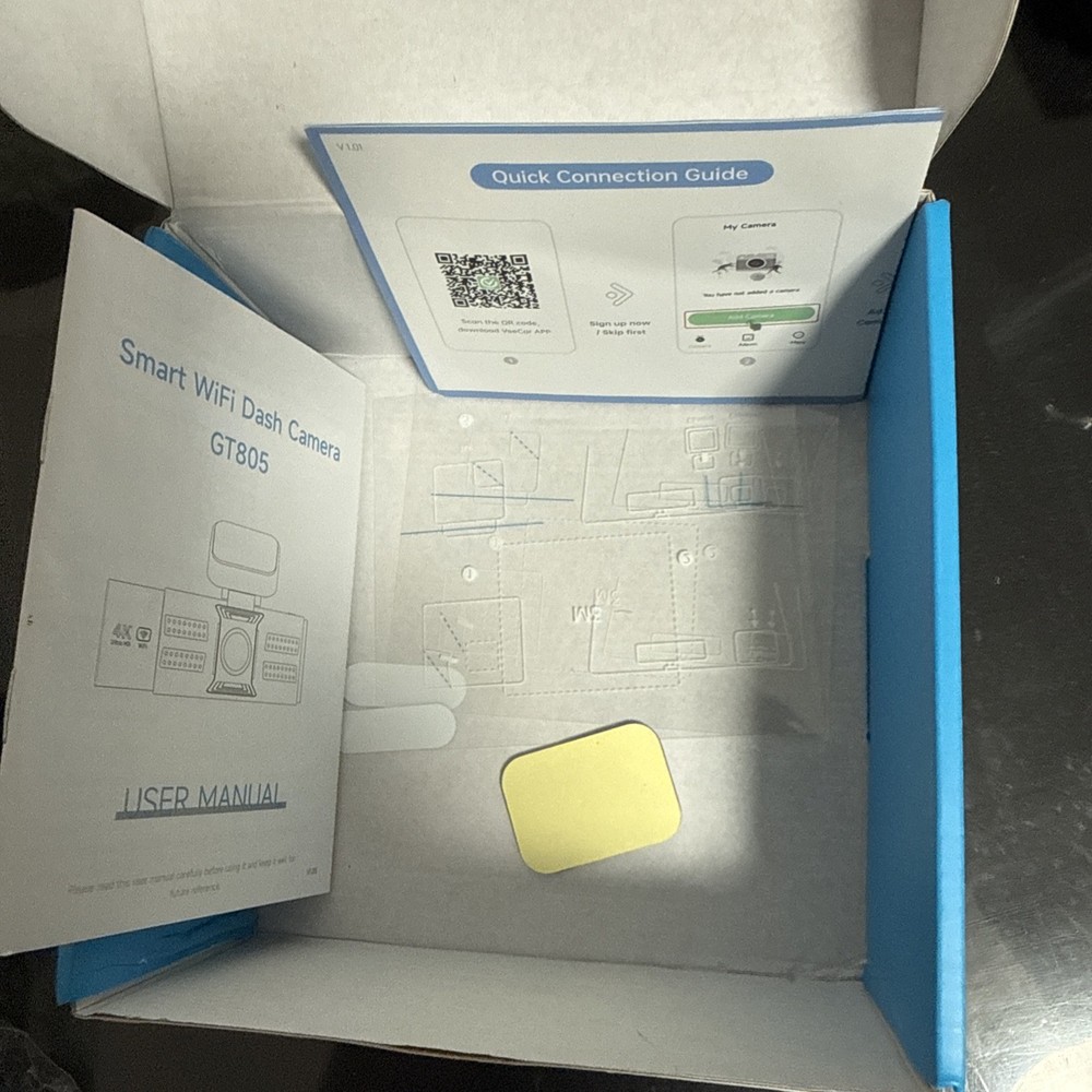 Smart WiFi Dash Camera GT805 4K