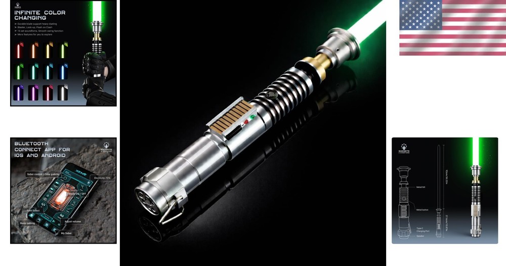 G4E Lightsaber - Smooth Swing Technology & 16 Sound Modes Included!