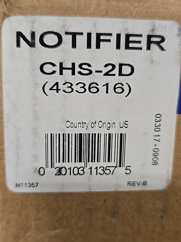 NEW Notifier CHS-2D