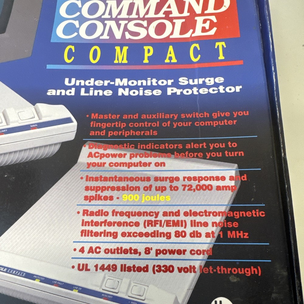 Tripp Lite Command Console CCC-4 Voltage Surge Suppressor, Vintage Open Box