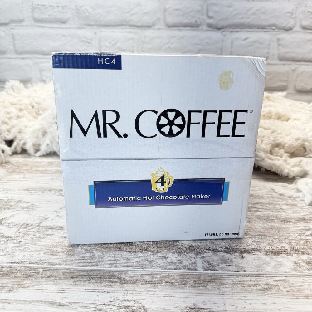 Mr. Coffee Coco Motion Automatic Hot Chocolate Maker 4 Cup HC4 NEW