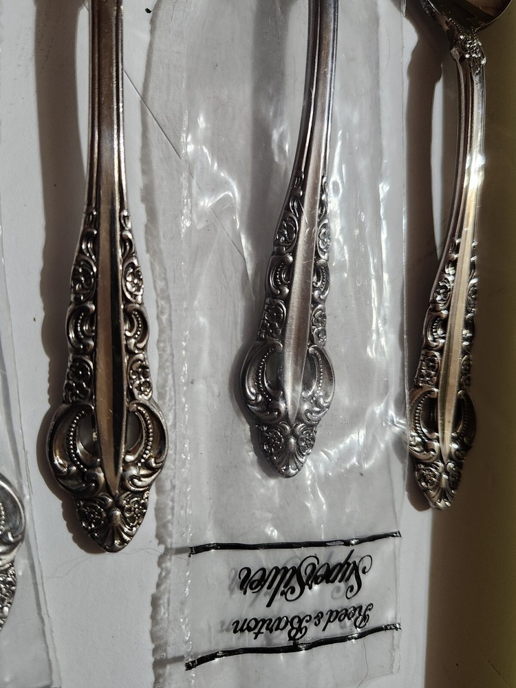 4 Reed & Barton Supersilver 6" Spoons Flatware Silverplate