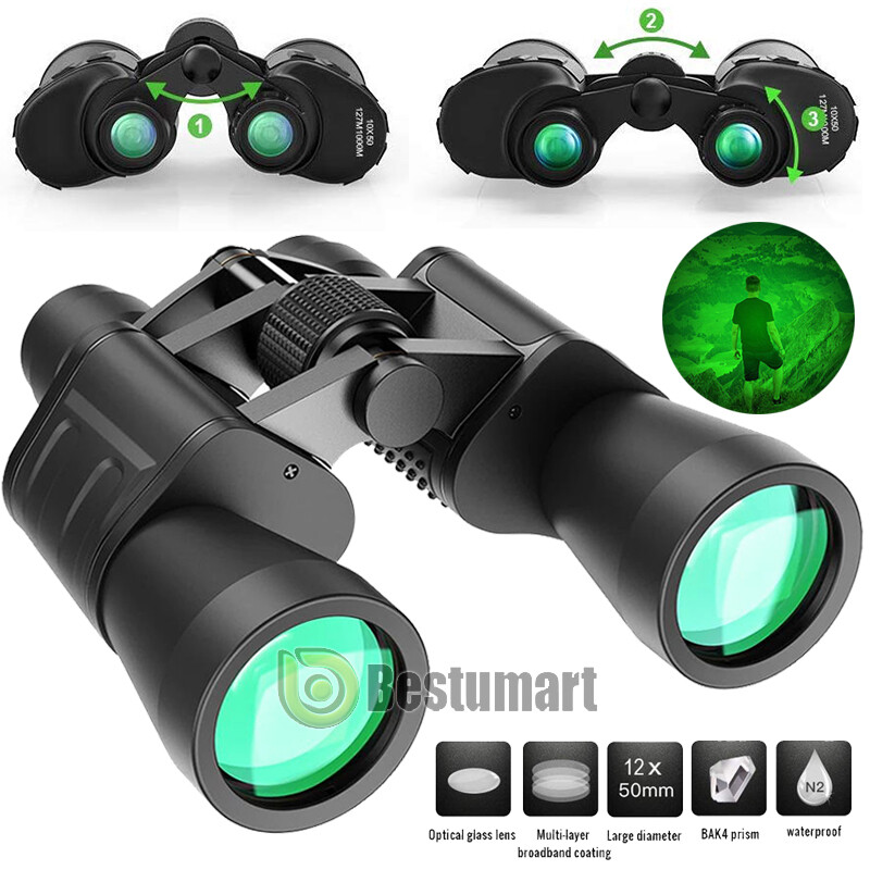 100x180 Autofocus Binoculars Powerful Long Range Fixed Focus Telescope Goggles