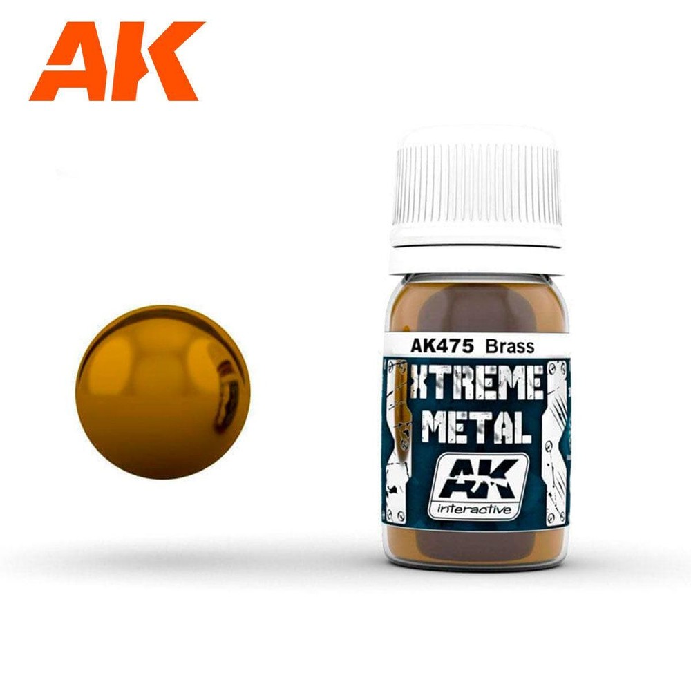 AK Interactive AK475 Xtreme Metal Brass 30ml - US
