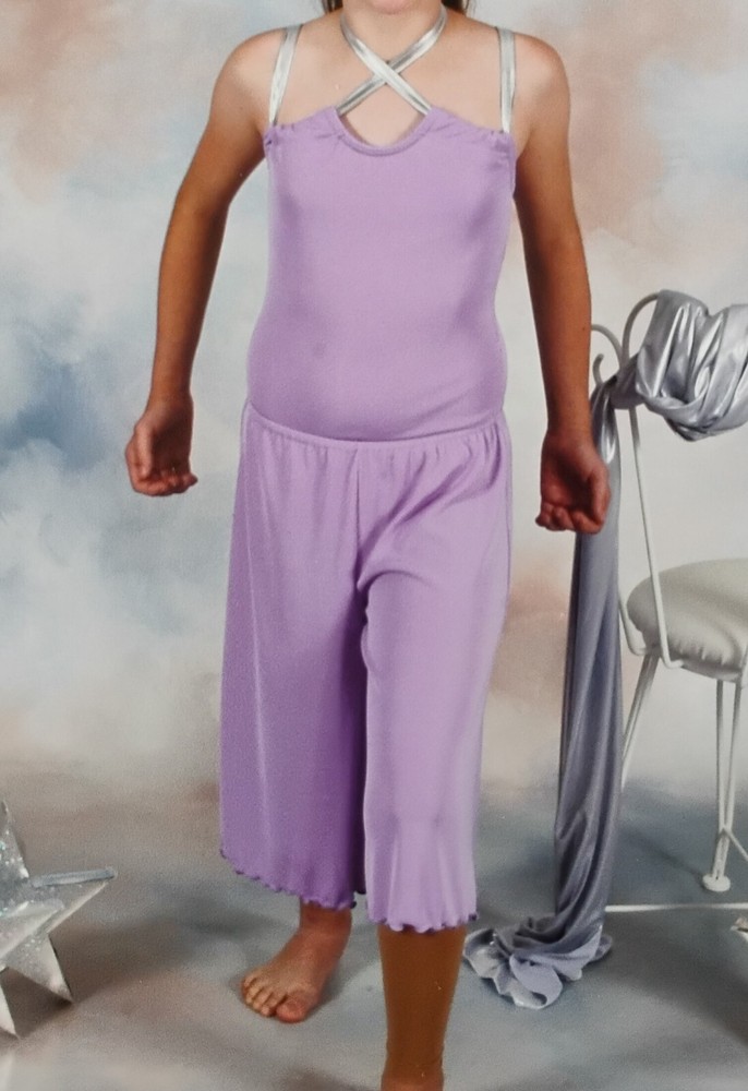 Modern Lyrical Dance Costume Child Large Light Purple