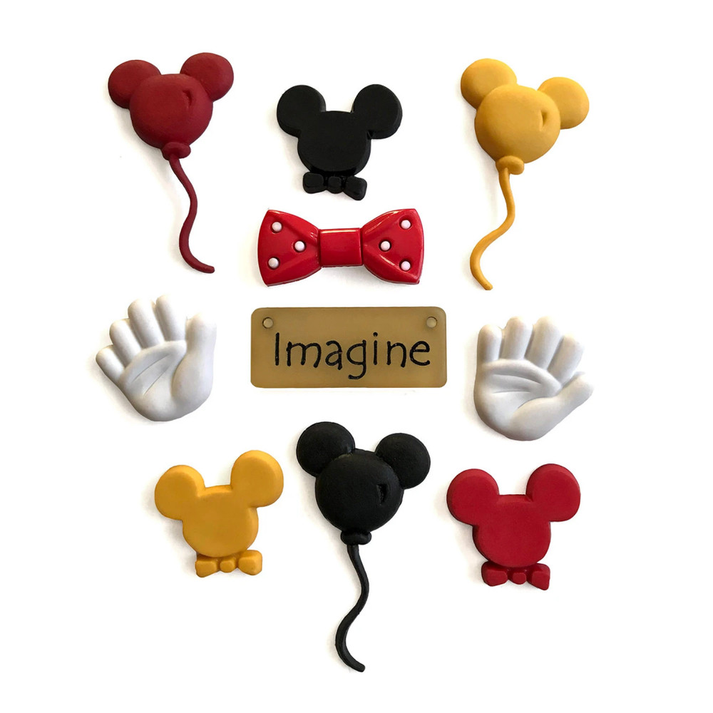 Mouse Ears 4308 - Vacation Buttons Galore Embellishments - Craft Sewing Scrap