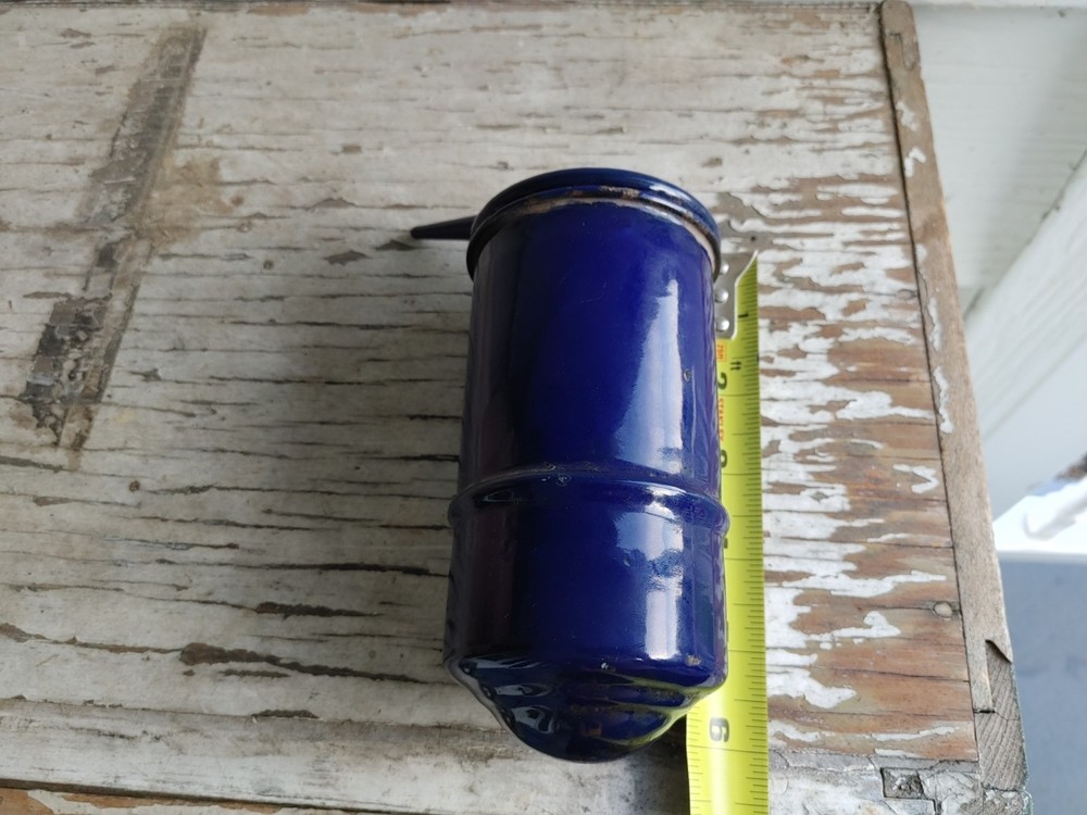 Antique Cobalt Blue Coal Mining Vaporizer
