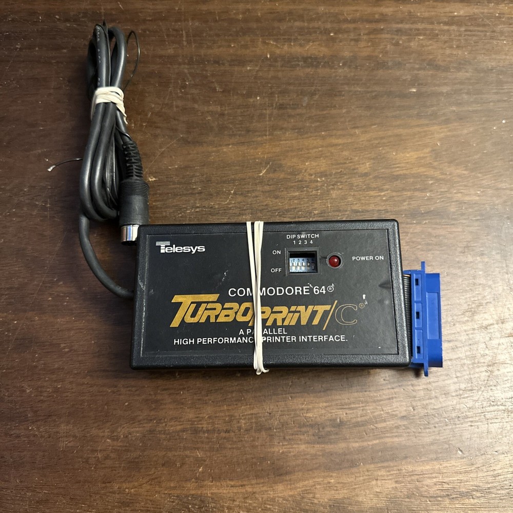 Telesys Turboprint GC High Performance Printer Interface [Commodore 64] Tested
