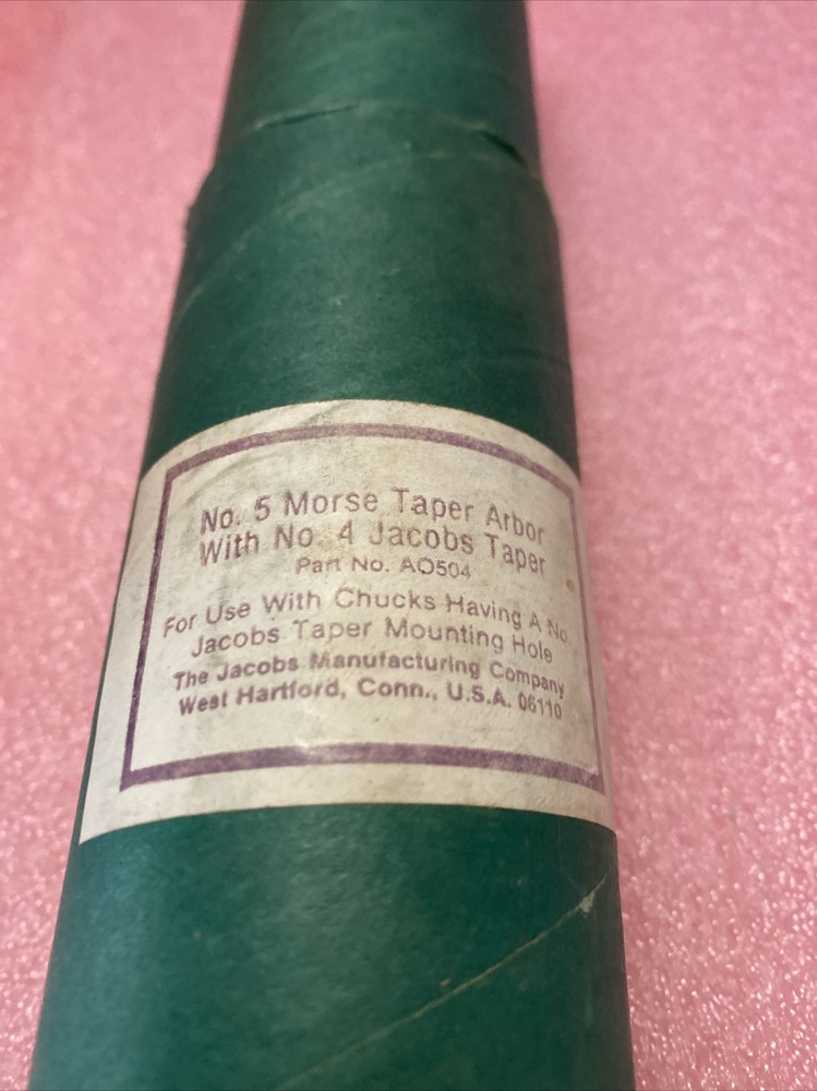 Jacobs A0504 No.5 Morse Taper Arbor With No.4 Jacobs Taper