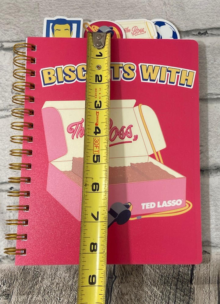 Ted Lasso Biscuits With The Boss 4 Tab Journal Notebook 96 Sheets