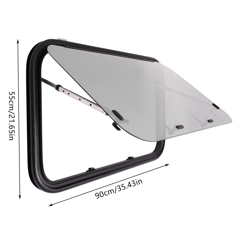 65° RV Exit Window Opening RV Trailer Venting Window RV Push Out Window 90*55cm