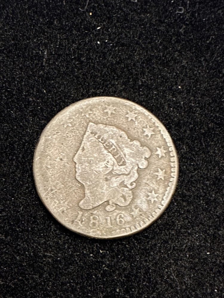 1816 Coronet Head Large Cent U.S. Coin