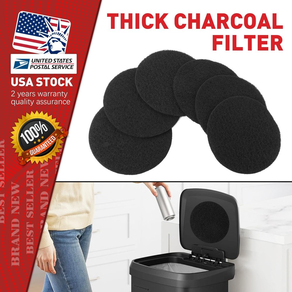 Premium Charcoal Filter Replacements Kitchen Compost Bin Round High-quality 6.7"