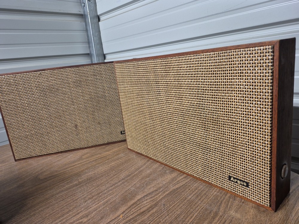 Argos Phf-1s Vintage Walnut Wall Speakers Read Description