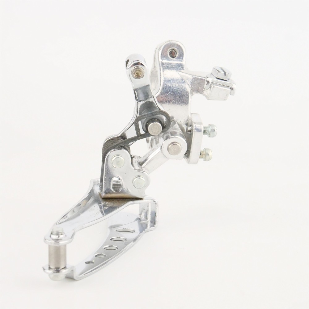 NOS Suntour Comp V Front Derailleur 28.6 Clamp Double Bottom Pull Top Normal