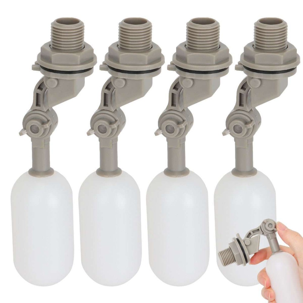 4X Water Float Valve Adjustable Arm water Filter Float 1/2" Automatic Fill stop
