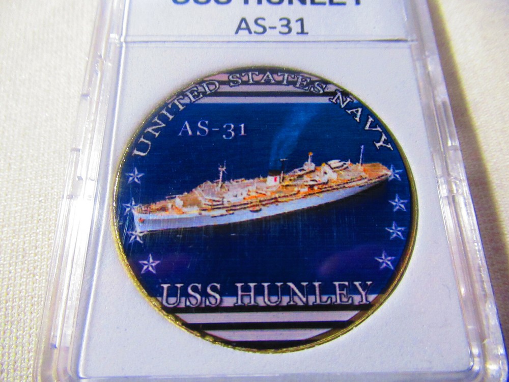 US NAVY - USS HUNLEY AS-31 Challenge Coin