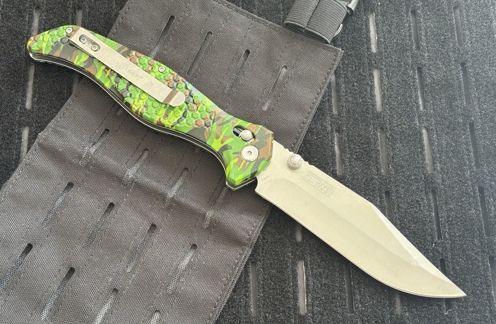 11” XL Pocket Knife Mega Big Camo 5” Blade Axis Lock Manual Folding Knife Sharp
