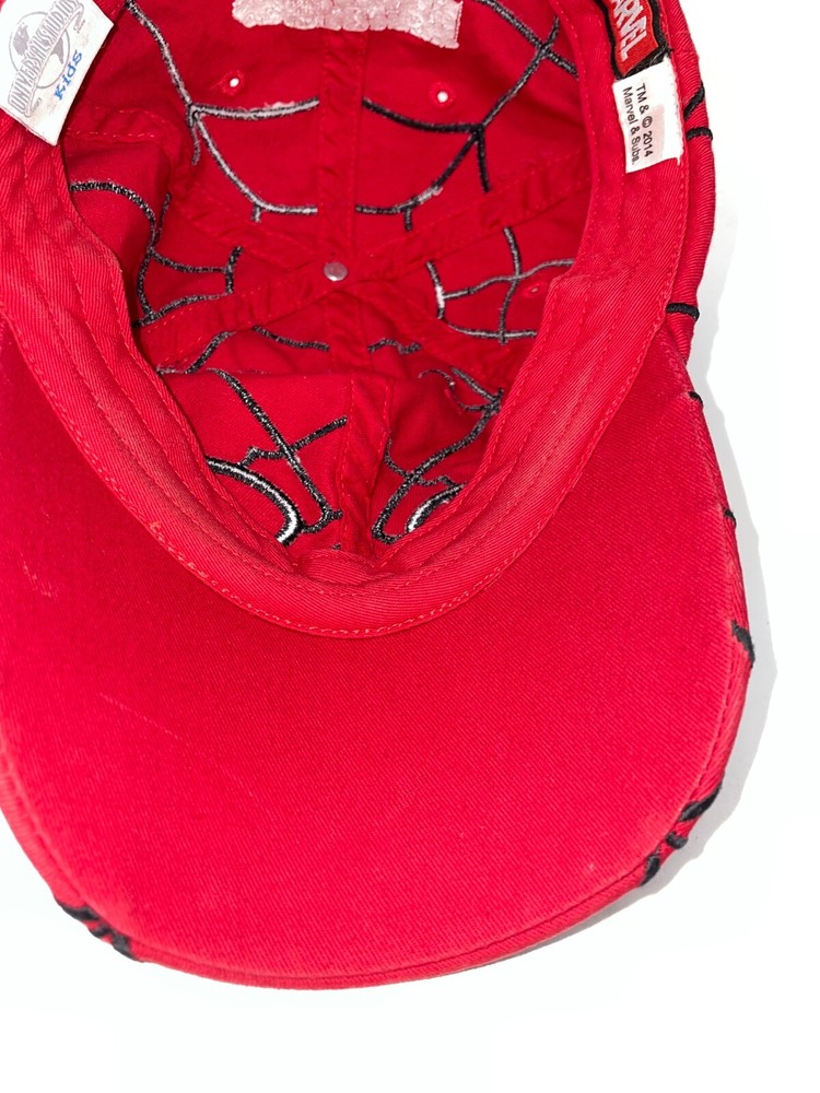 Baseball Cap Hat Spider Man Marvel Universal Studios One Size Youth Strap Back