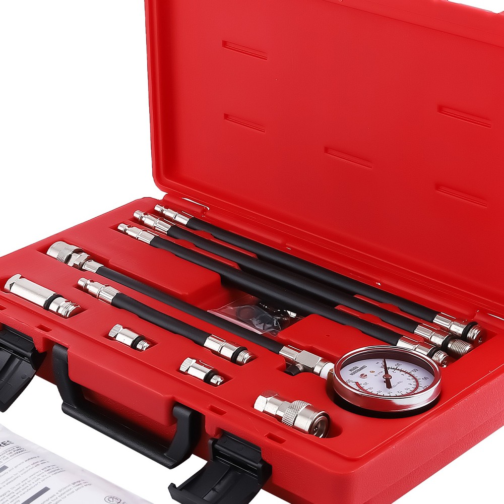 Engine Cylinder Compression Gauge Tester Kit Gas Engine Diagnostic Test Tools