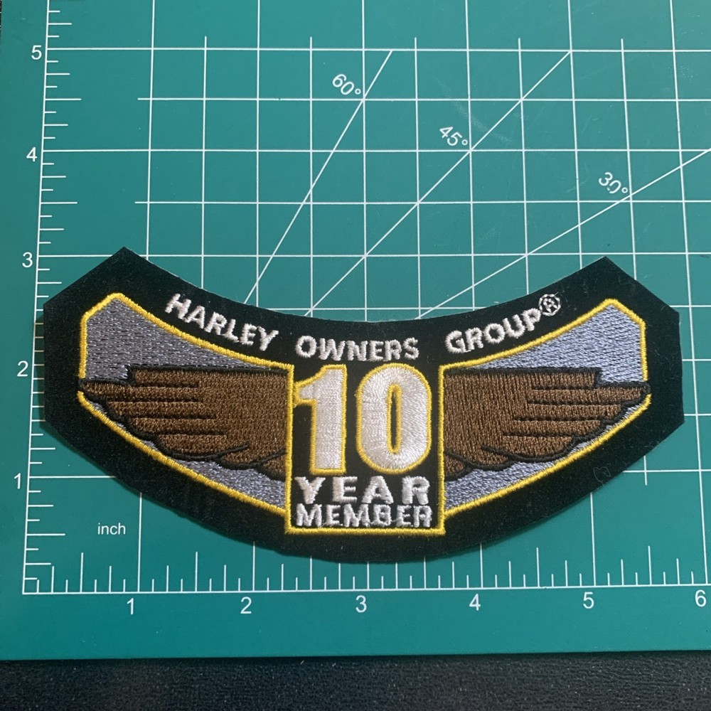 HOG Patch Harley Davidson Owners Group 10 Year Member NOS 4H